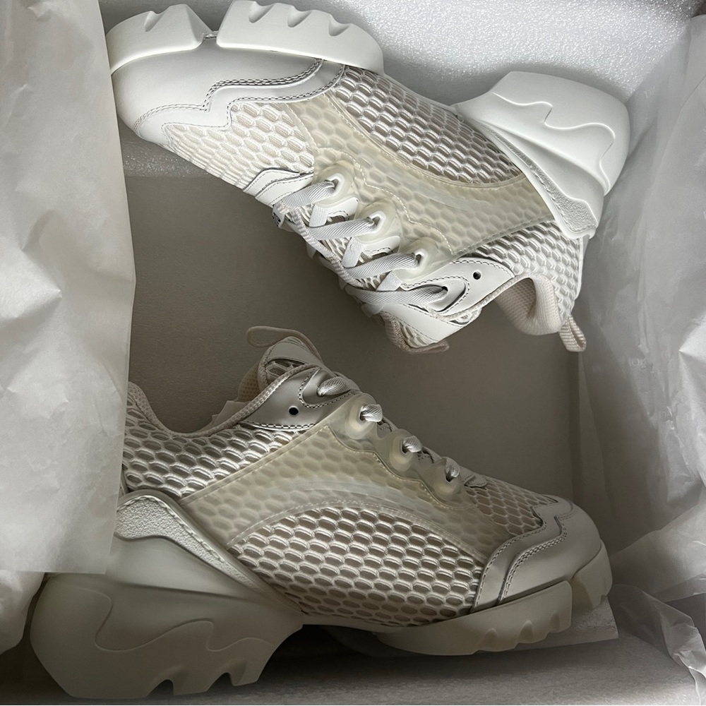 Dior d-connect sneaker white mesh 36